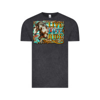 Vintage Black live love ride horse Vintage Tee - LillyAllenDesigns