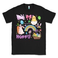 Black easter hoppy bunny Classic Tee - MaliasSmallBusiness