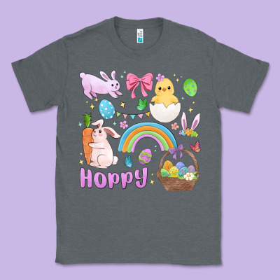 Easter Hoppy Bunny Classic Tee Designed By Maliassmallbusiness