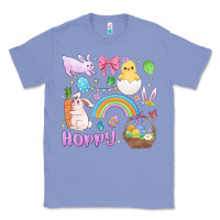 Colony Blue easter hoppy bunny Classic Tee - MaliasSmallBusiness