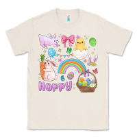 Natural easter hoppy bunny Classic Tee - MaliasSmallBusiness