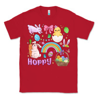 Red easter hoppy bunny Classic Tee - MaliasSmallBusiness