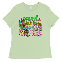 Matcha Saved by his grace Ladies Tee - Neo Western