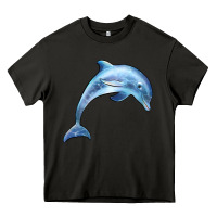 Asphalt dolphin Heavy Core Tee - BarkalooDesign
