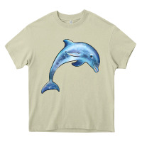 Mossy dolphin Heavy Core Tee - BarkalooDesign