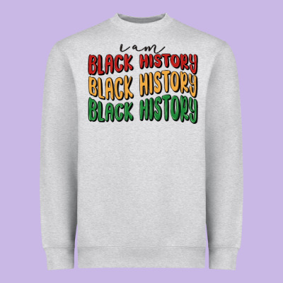 I Am Black History Heavyweight Sweatshirt Designed By Maliassmallbusiness