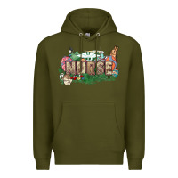 Army Green Easter egg Nurse bunny Easter Day Premium Hoodie - HowdyJamesFarm
