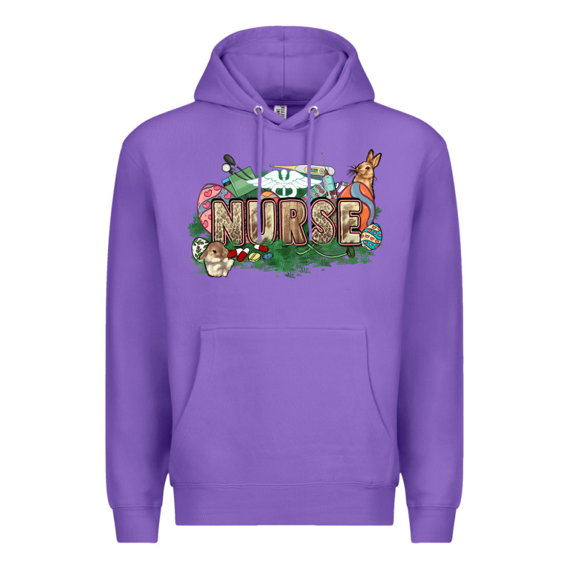 Easter Egg Nurse Bunny Easter Day Premium Hoodie by HowdyJamesFarm | Teevron