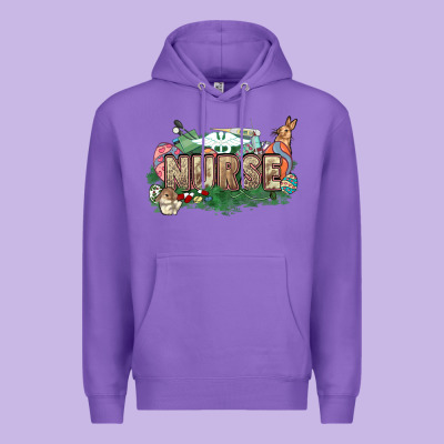 Easter Egg Nurse Bunny Easter Day Premium Hoodie Designed By Howdyjamesfarm