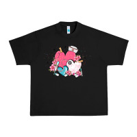 Black nurse hearts Urban Heavy Tee - MaliasSmallBusiness