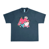 Midnight Navy nurse hearts Urban Heavy Tee - MaliasSmallBusiness