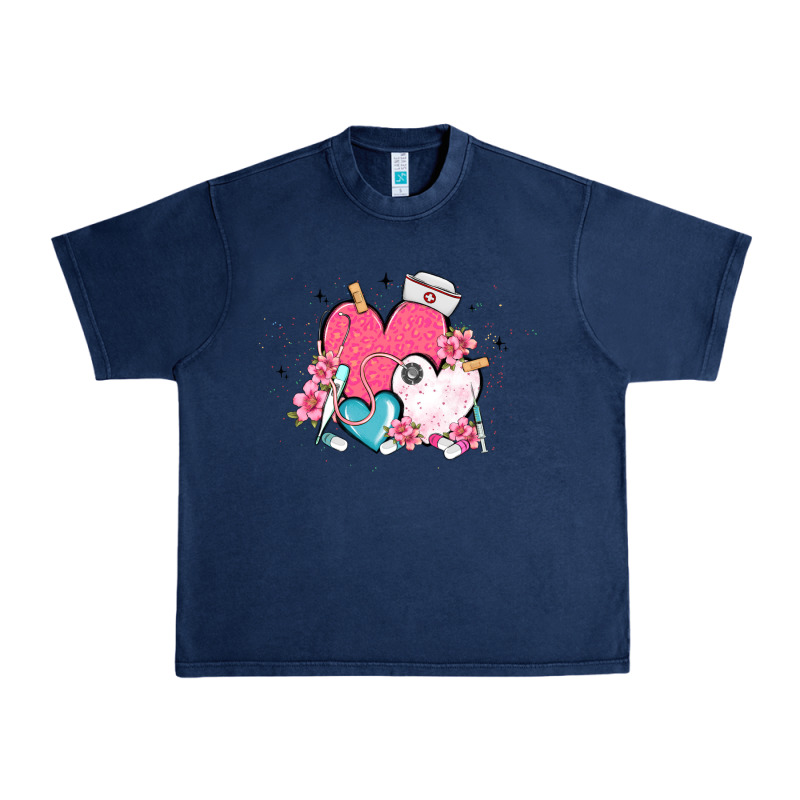 Nurse Hearts Urban Heavy Tee by MaliasSmallBusiness | Teevron