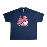 Navy nurse hearts Urban Heavy Tee - MaliasSmallBusiness