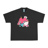 Pigment Black nurse hearts Urban Heavy Tee - MaliasSmallBusiness