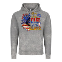 Cloud Rock home of the free because of the brave Vintage Hoodie - NancyCooperArtShop