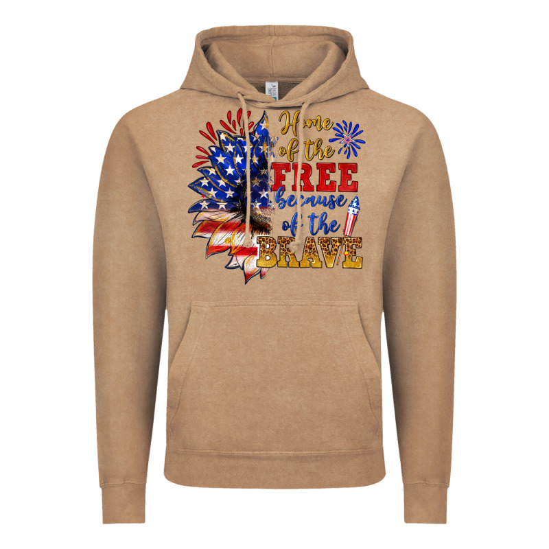 Home Of The Free Because Of The Brave Vintage Hoodie by NancyCooperArtShop | Teevron
