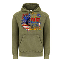 Vintage Olive home of the free because of the brave Vintage Hoodie - NancyCooperArtShop
