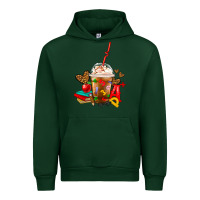 Forest Green teacher frappe coffee Urban Hoodie - FaDigitalArtStudio