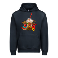 Navy teacher frappe coffee Urban Hoodie - FaDigitalArtStudio