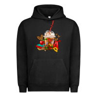 Pigment Black teacher frappe coffee Urban Hoodie - FaDigitalArtStudio