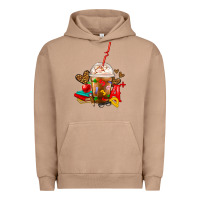 Pigment Burro teacher frappe coffee Urban Hoodie - FaDigitalArtStudio