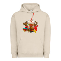 Pigment French Oak teacher frappe coffee Urban Hoodie - FaDigitalArtStudio