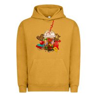 Pigment Peanut Butter teacher frappe coffee Urban Hoodie - FaDigitalArtStudio