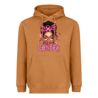 Meerkat lets beat cancer afro messy bun Heavyweight Hoodie - texasbilliewilder