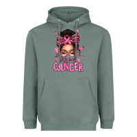 Sage lets beat cancer afro messy bun Heavyweight Hoodie - texasbilliewilder