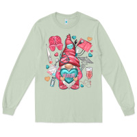 Matcha nurse with heart Long Sleeve Tee - NancyCooperArtShop
