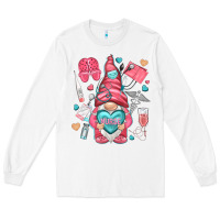 White nurse with heart Long Sleeve Tee - NancyCooperArtShop