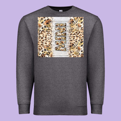 Mother's Day Mini Leopard Tumbler Tbs Premium Sweatshirt Designed By Tumblerdesignbyshophia