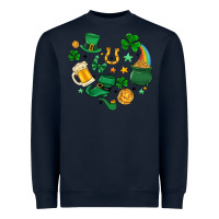 St. Patrick Heart Doodle Heavyweight Sweatshirt | Teevron