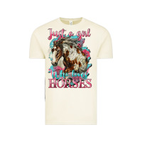 Vintage Arctic just a girl who loves horses mustang Vintage Tee - LillyAllenDesigns