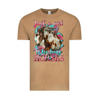 Vintage Camel just a girl who loves horses mustang Vintage Tee - LillyAllenDesigns