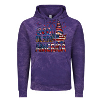 Cloud Purple god bless america Vintage Hoodie - NancyCooperArtShop