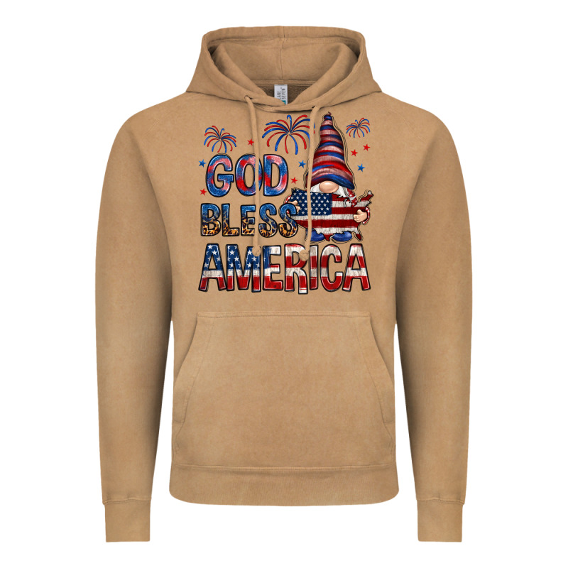 God Bless America Vintage Hoodie by NancyCooperArtShop | Teevron
