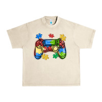 Sandshell autism awareness video game controller Urban Heavy Tee - MaliasSmallBusiness