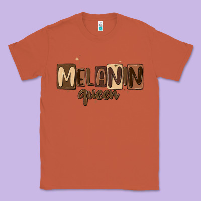Melanin Queen Classic Tee Designed By Maliassmallbusiness