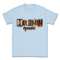 Dusty Blue melanin queen Classic Tee - MaliasSmallBusiness