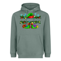 Sage custom name christmas elf Heavyweight Hoodie - texasbilliewilder