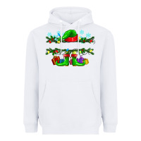 White custom name christmas elf Heavyweight Hoodie - texasbilliewilder