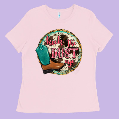 Kick The Dust Up Ladies Tee Designed By Jahusdesignshop