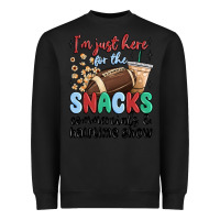 Black im just here for the snacks commercials and  halftime show Heavyweight Sweatshirt - MaliasSmallBusiness