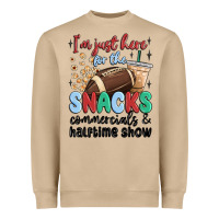 Mushroom im just here for the snacks commercials and  halftime show Heavyweight Sweatshirt - MaliasSmallBusiness