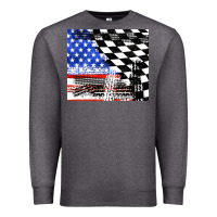 Charcoal Heather racing checkered flag tumbler tbs Premium Sweatshirt - TumblerDesignByShophia