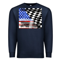 Navy racing checkered flag tumbler tbs Premium Sweatshirt - TumblerDesignByShophia