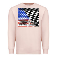 Pale Pink racing checkered flag tumbler tbs Premium Sweatshirt - TumblerDesignByShophia