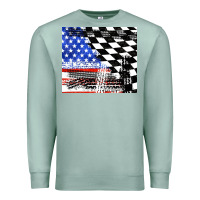 Seafoam racing checkered flag tumbler tbs Premium Sweatshirt - TumblerDesignByShophia
