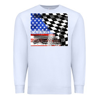 White racing checkered flag tumbler tbs Premium Sweatshirt - TumblerDesignByShophia